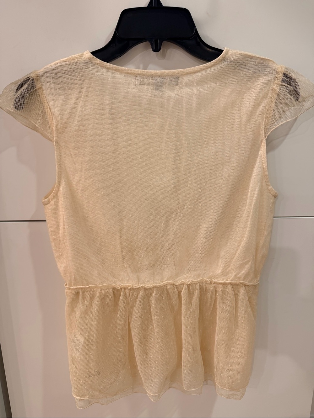 Chilli Couture Cream Embroidered Sequin Mesh Babydoll Top Size M EU 40 - Picture 11 of 12